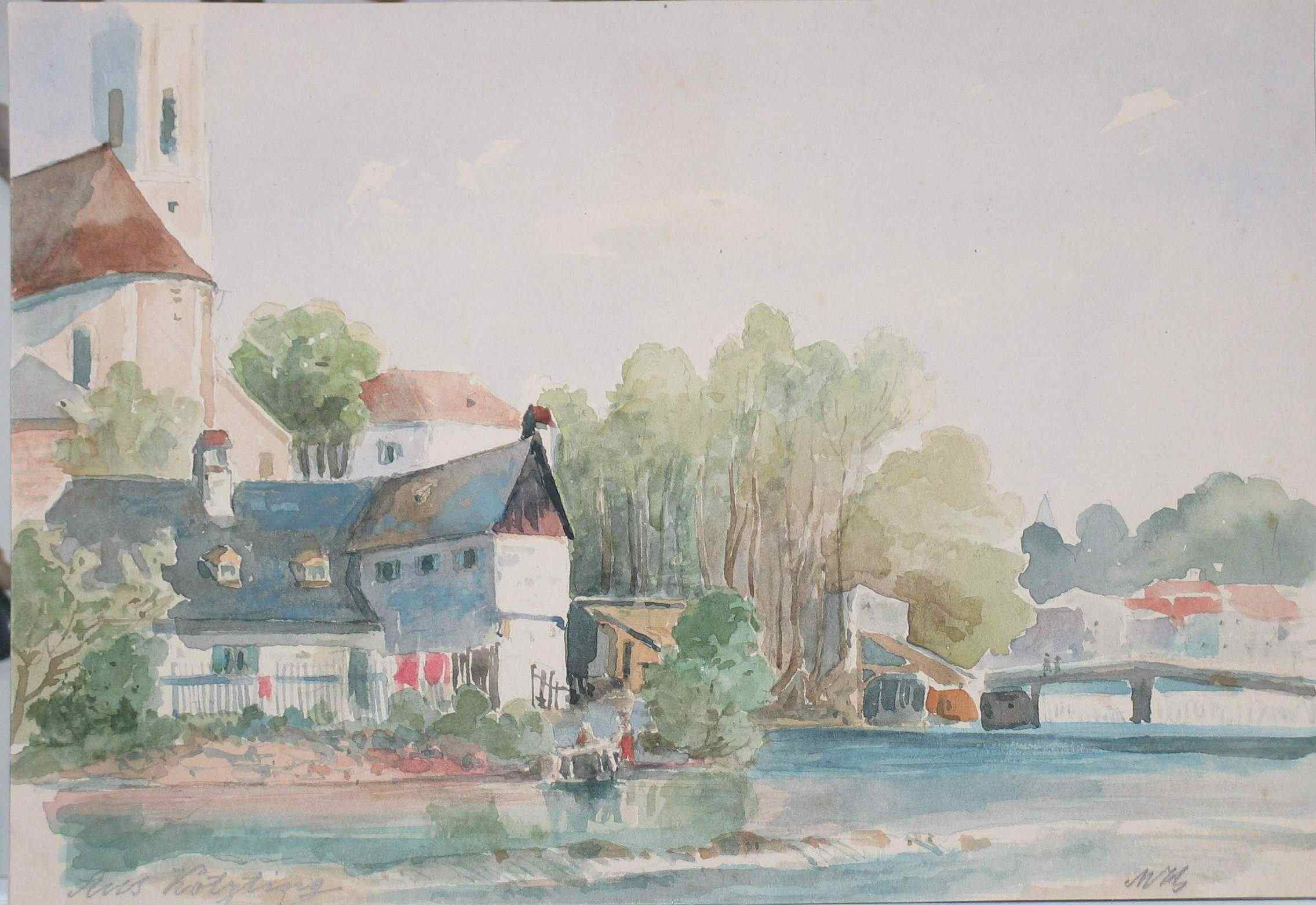 Aquarell von Mathias Heilmeier
                                  ca. 1900